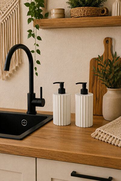 Zigzag Home Set decorativ de 2 piese în stil boem pentru bucătărie, set dozat...