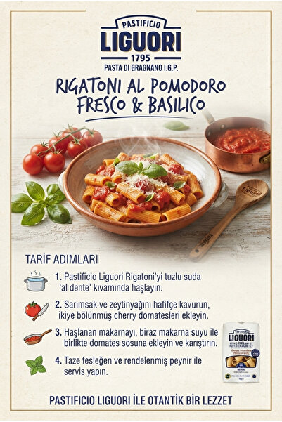 LIGUORI Rigatoni İtalyan Makarna 500 Gr.