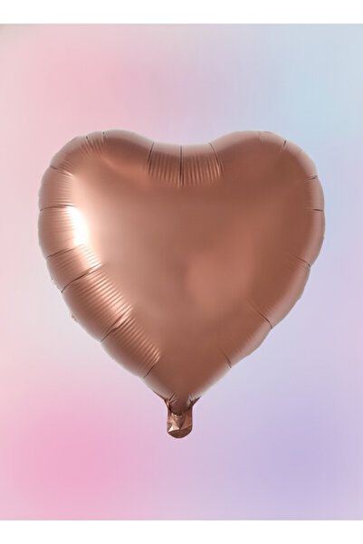 Umamiçe 1 Piece 18 Inch 45 cm Retro Heart Foil Balloon Copper