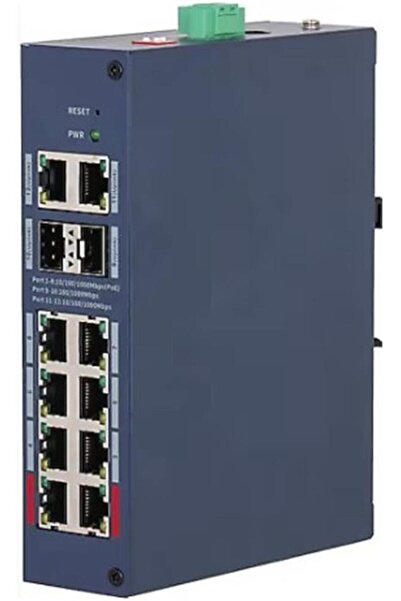 Universal داهوا CHS4212-8GT-110 محول شبكة جيجابت PoE بـ 8 منافذ، 110 واط، منف...