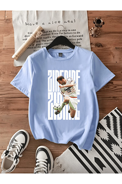 MAGORS ZINEDINE ZIDANE ŠAROVANA PAMUČNA MAJICA KRATKIH RUKAVA OBIČNOG KROJA Z...