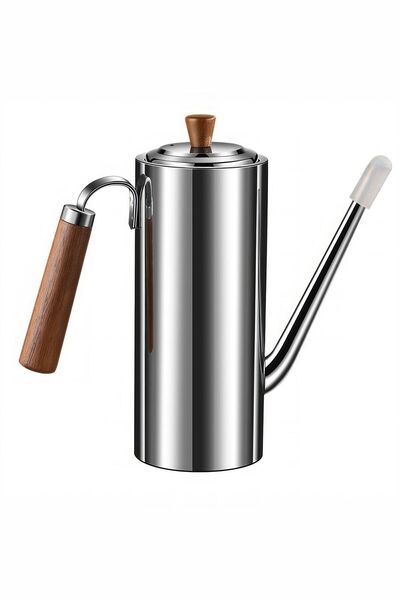 Chavin 304 Steel Wooden Handle Strainer 700 ml Oil Pot Sauce Bowl Vinegar Bow...