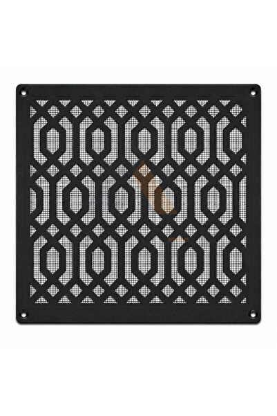 Artvek Dekoratif Metal Havalandırma Kapağı – Menfez Kapağı 40x40 cm Siyah Sti...