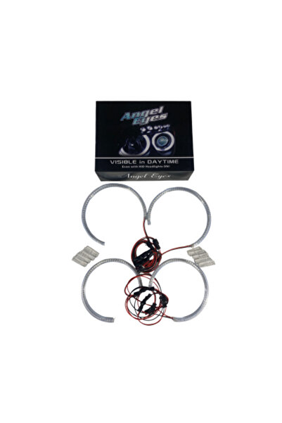 OEM BMW E46 (1998-2005) δαχτυλίδια angel eyes με 60 LED - Λευκό χρώμα