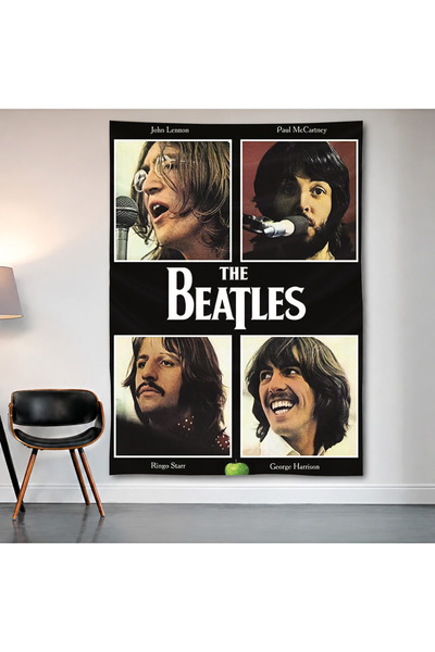 Geek Cultcha ملصق جداري من قماش الساتان عالي الجودة من The Beatles