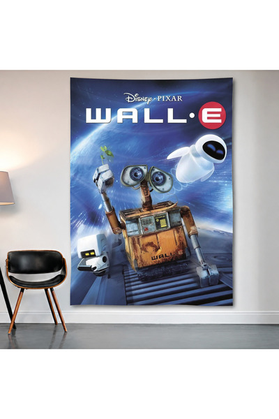 Geek Cultcha Wall·E Wall Covering Wall Tapestry First Quality Satin Fabric Po...