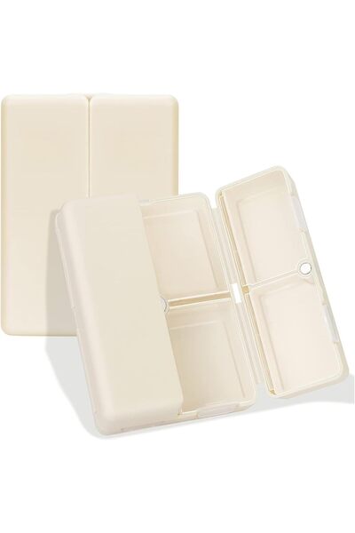 Arabest Daily Pill Organizer,7 Compartments Portable Pill Case,Foldable for T...