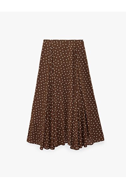 Koton Chiffon Flared Midi Skirt