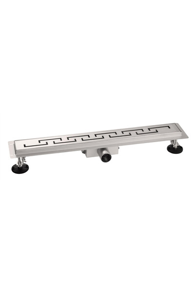 Granitan Drenaj Liniar Premium Greca pentru Dus, 60 cm, Gri, Otel Inoxidabil ...