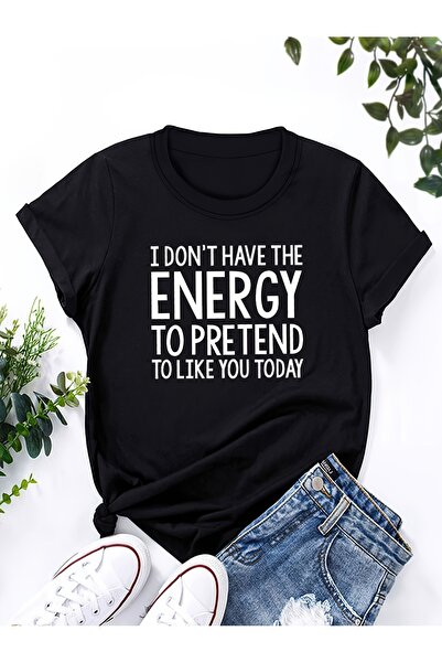 12 HERTZ Fashionable Women'S Short-Sleeve Round Neck Top with Letter Print De...