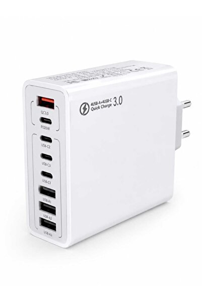 Genaric 8-Port Multi-Port Fast Wall Charger (USB-A + USB-C)