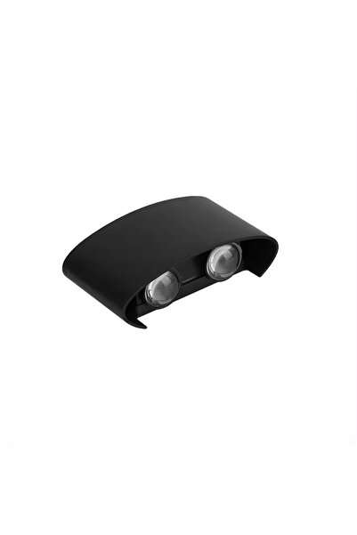 YBOSHOP Aplica LED de perete 4W, 3000K, lumina calda, IP65, aluminiu negru, i...