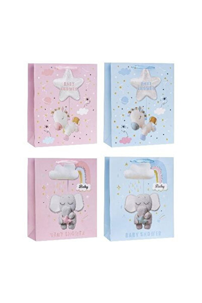 OEM Geanta cadou copii Rozette multicolor 26x32x10 cm