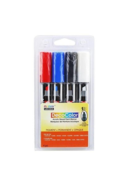 Marvy Markere acrilice DecoColor set 4 multicolor