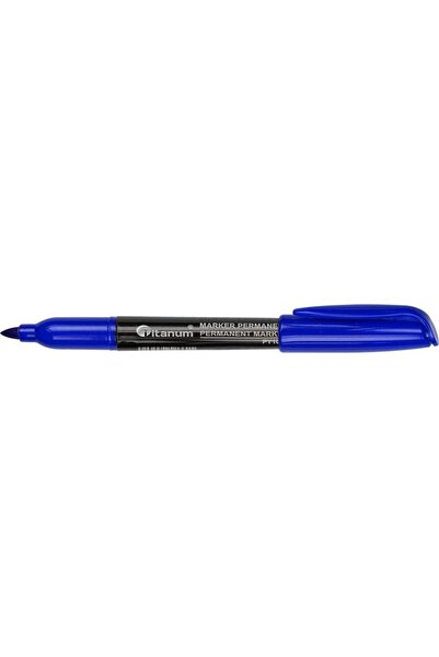 Titanum Marker permanent Titanum, marker indelibil, varf 2 mm, uscare rapida,...
