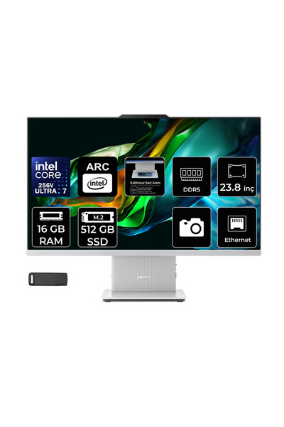 LENOVO Ideacentre 24ILL11 Intel Core Ultra 7 256V 16GB RAM 512GB SSD 23.8" Fu...