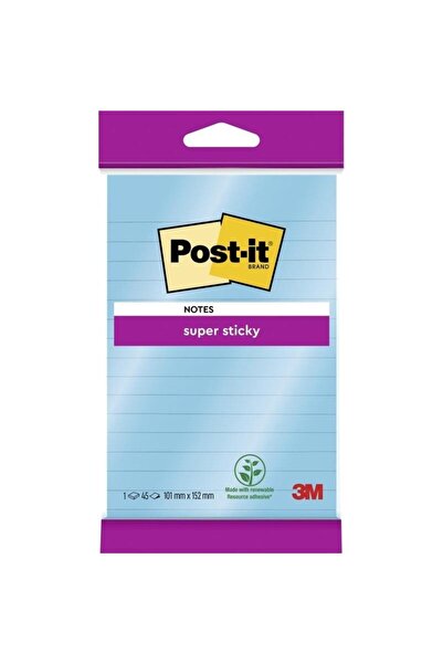 Post-it Note adezive Super Sticky 102x152mm multicolor 45 buc