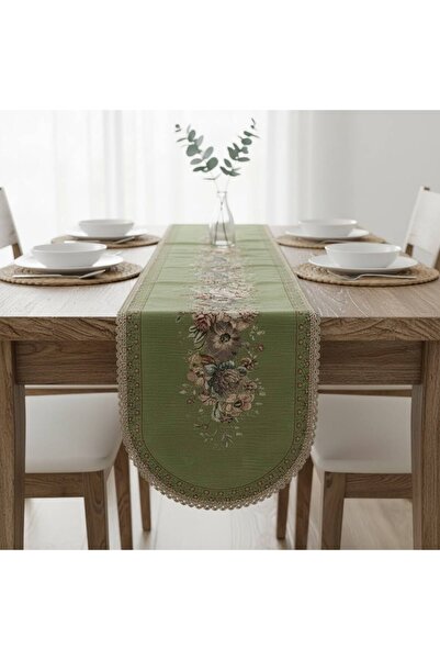 Yeshome Collection Vintaqe Bouquet Goblen 40X140 Oval Coffee Table Cover