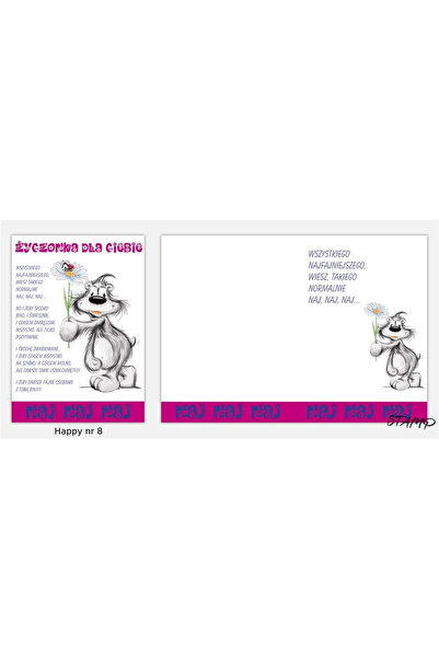 STAMP Carnet ocazional Happy B6 cu plic, ștampilă, 180×131 mm