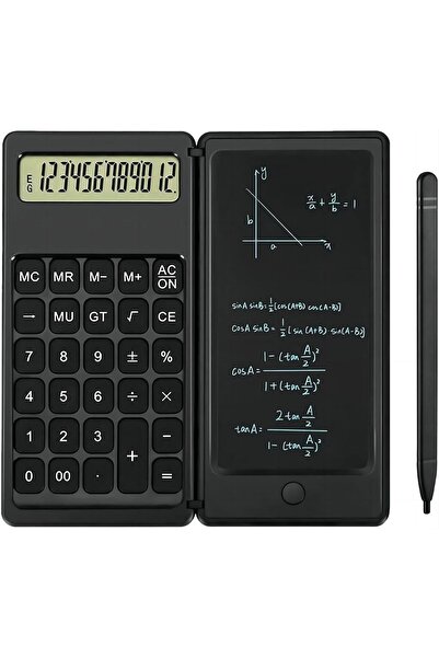 Arabest Scientific Calculator with Notepad,12-Digit LCD Display,Portable for ...