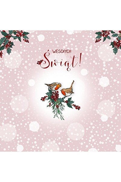 Clear Creations Felicitare de Craciun patrat cu cristal Swarovski, multicolor...