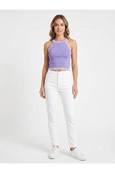 onno style women Sleeveless Strappy Halter Neck Tricot Women's Blouse