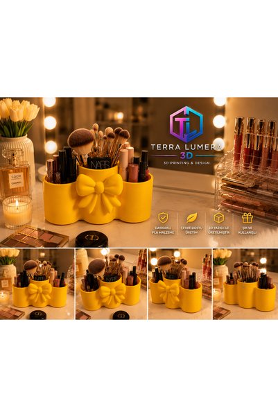 TERRA LUMERA 3D Bowknot Makeup Organizer