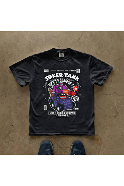 Grafftee Clothing Μπλουζάκι Joker Tank με στάμπα, Unisex, Oversize