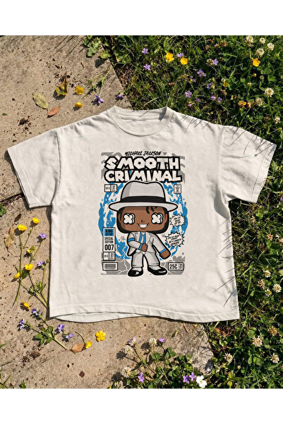 Grafftee Clothing Μπλουζάκι με στάμπα Michael Jackson, Unisex, Oversize