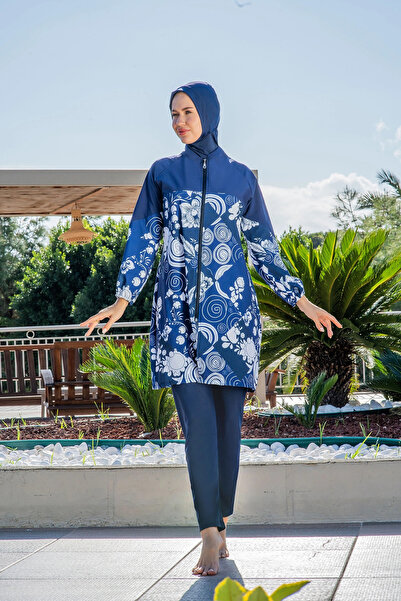 Ruko Maio Ruko Hijab Swimsuit Women's Full-Coverage Plus Size Long Sleeve Qui...