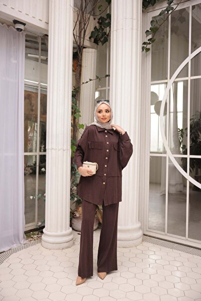 Bwest Linen Suit - Brown