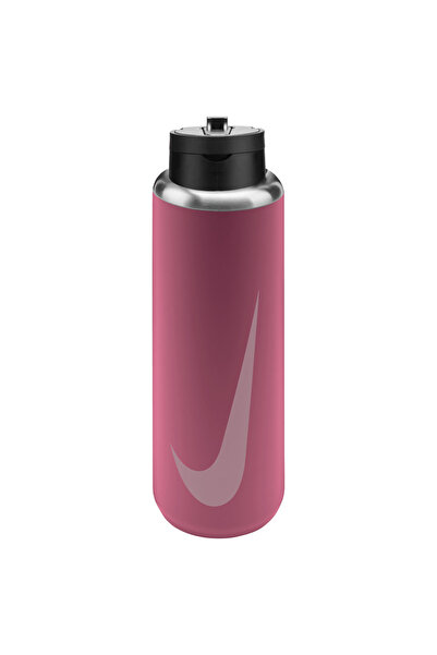 Nike Stainless Steel Recharge Straw Bottle 32 Oz Unisex Mor Antrenman Suluk N...