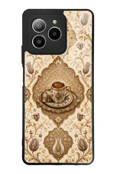 Spoyi حافظة هاتف أوميكس X7 بتصميم عثماني لامع بلون العاج