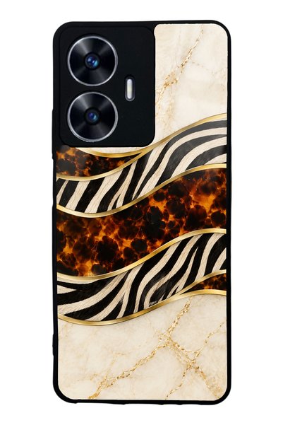 Spoyi Realme C55 Ivory Safari Design Glossy Phone Case