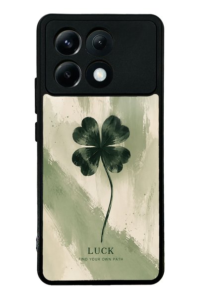 Spoyi حافظة هاتف لامعة بتصميم Lucky Sage Clover لهاتف Xiaomi Poco X6 Pro