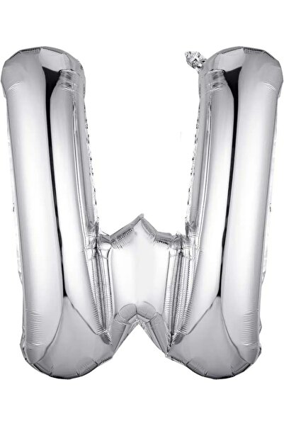 Baloane Vesele Balon Folie Litera W Silver 40 cm LTR5-W