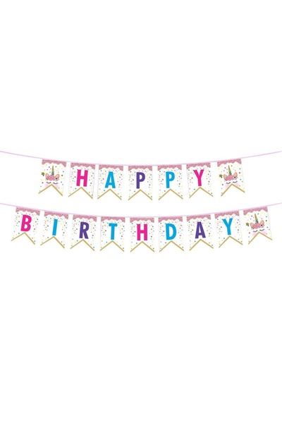 Baloane Vesele Banner Premium Petrecere Unicorn BNR6