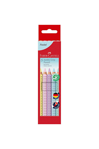 OEM Set de 5 creioane colorate pastel, Faber-Castell, Multicolor