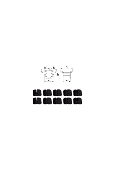 RapidAuto Clips fixare izolatie capota, set 10 buc, Alfa Romeo, Audi Chrysler...