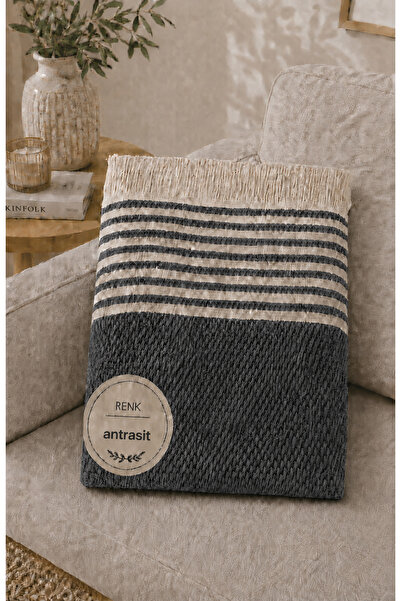 Vivesta Home 180X220Cm Cotton Straw Pattern Sofa Cover Multi-Purpose Sofa Cov...