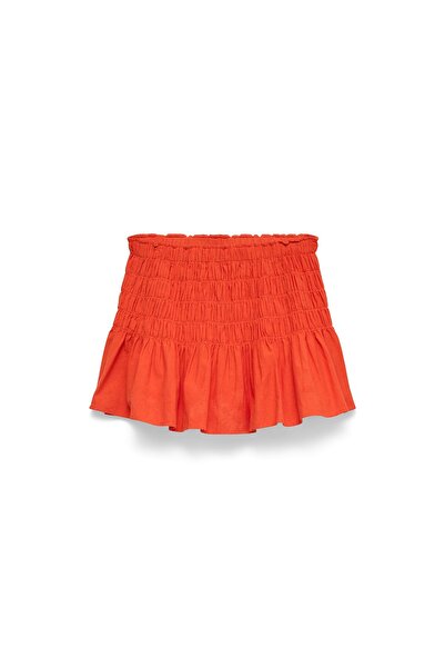 Vero Moda Fustă mini de damă 10350924 Portocaliu