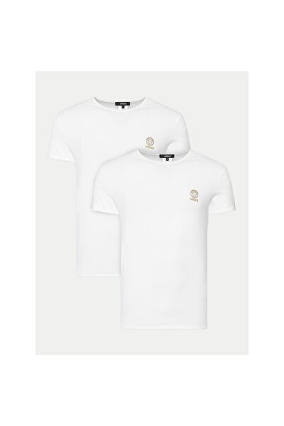 Versace Set de tricouri pentru bărbați AU10193 1A10011 Alb
