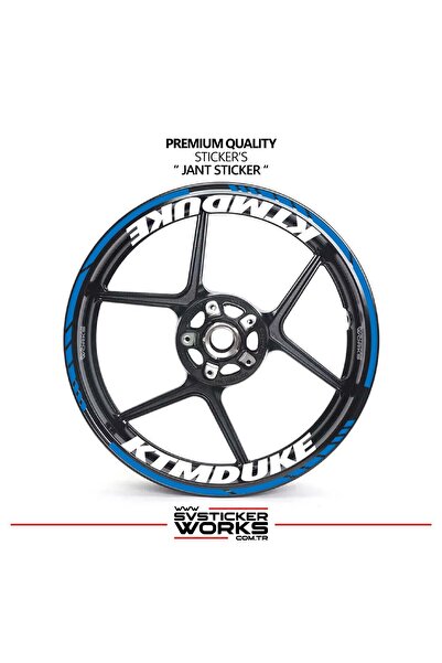 ARONA Ktm duke wheel sticker - interior & exterior - ktm duke text decal model