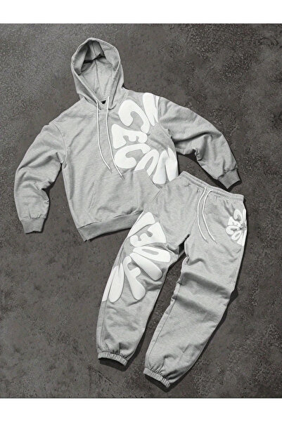 valeriae Calle 00 Urban Street Style 3 Threaded Rastered Sweatpants Set