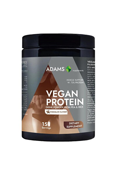Adams Supplements Proteina Vegana cu Aroma de Ciocolata 454g