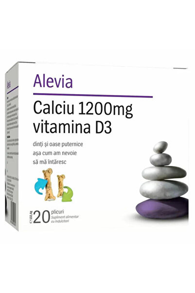 Alevia Calciu 1200mg Vitamina D3 20 Plicuri