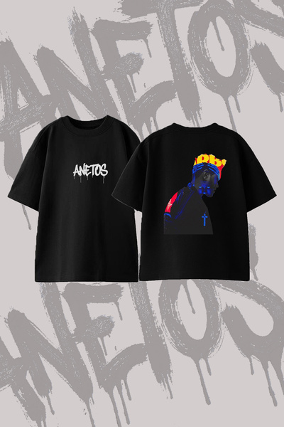 Anetos تي شيرت The Weeknd After Hours Design مطبوع من الخلف مصنوع من القطن با...