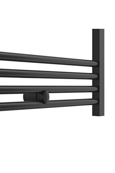 Granitan Radiator Baie Puerto, 100x60 cm, Negru, Tip Scara, Otel