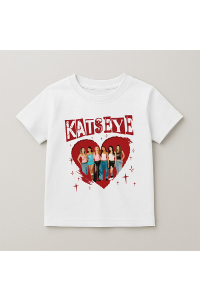 SVART WEAR Παιδικό και εφηβικό μπλουζάκι Katseye με στάμπα, βαμβακερό, με κον...