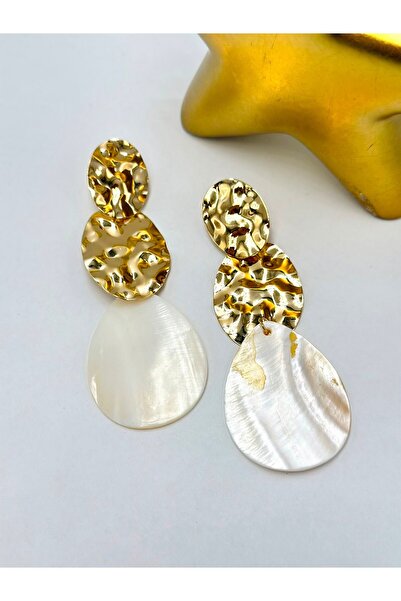 BYYEŞO Dangling Tattoo Plate Earrings (Brass Plated)
